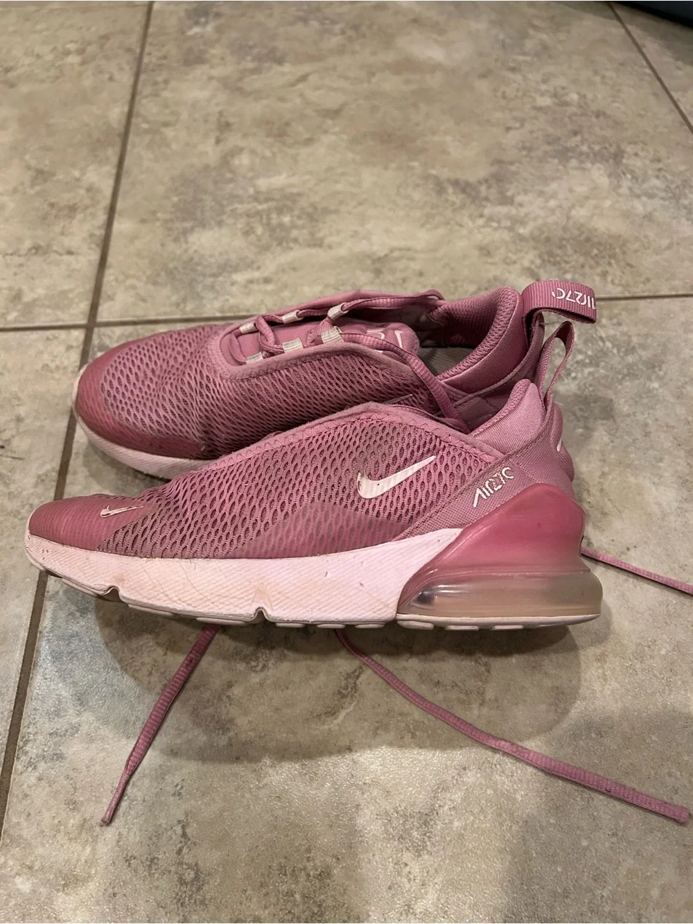 Nike Kids Air Max 270 Mesh Sneakers - Dusty Rose